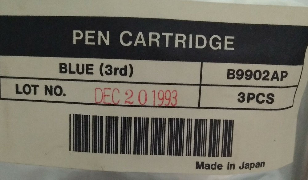 YOKOGAWA BLUE PEN CARTRIDGE B9902AP (3pc per pack)