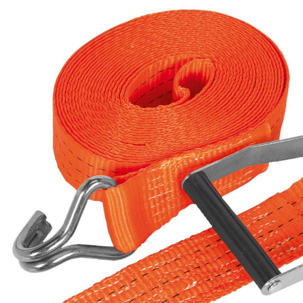 Ratchet Tie Down 50mm x 6m Polyester Webbing 3000kg Breaking Strength