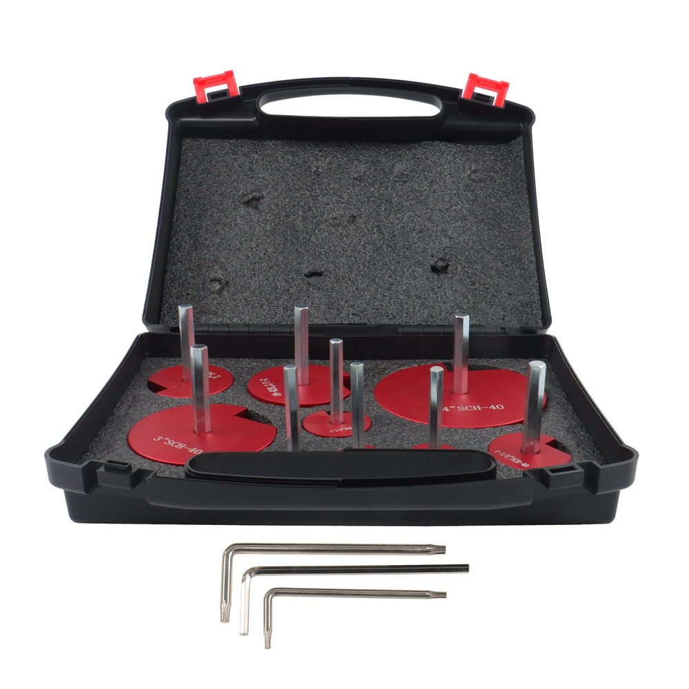 9Pcs PVC Pipe Reamer Plastic Plumbing Tools Kit Fit PVC Pipe Fitting Reamer