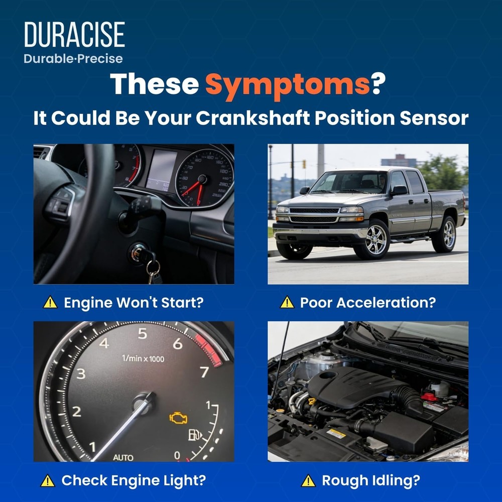 DURACISE Engine Crankshaft Position Sensor Compatible with 1999-2007 Chevrolet S