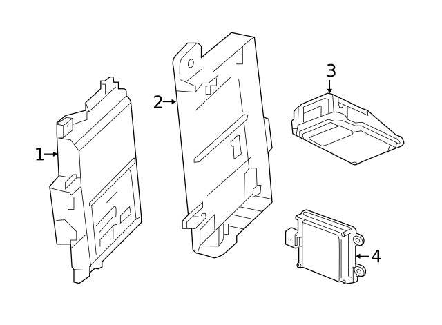 Genuine GM Active Safety Control Module Bracket 84165503