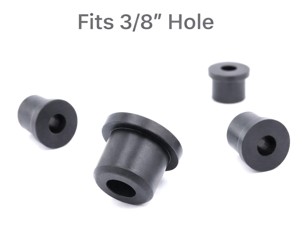 3/8" Silicone Step Bushing 3/16" ID 1/2" OD Firewall Wire Pass-Through Auto