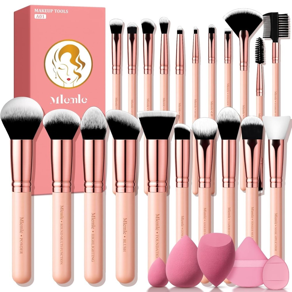 Makeup Brushes Set, Professional 26 Pcs Makeup Kit, Include Foundation Powder B