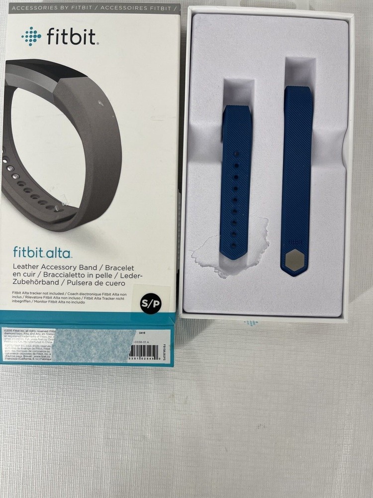 Fitbit Alta Small Black and Blue Bands-Pre Owned