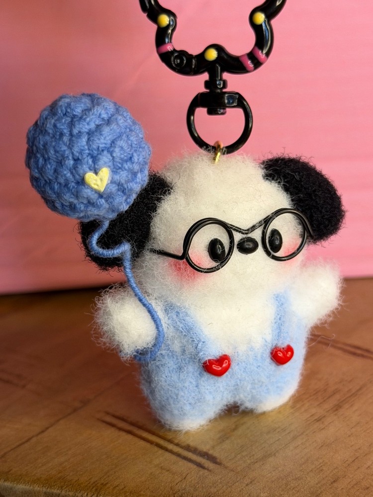 Crochet Pochacco Keychain