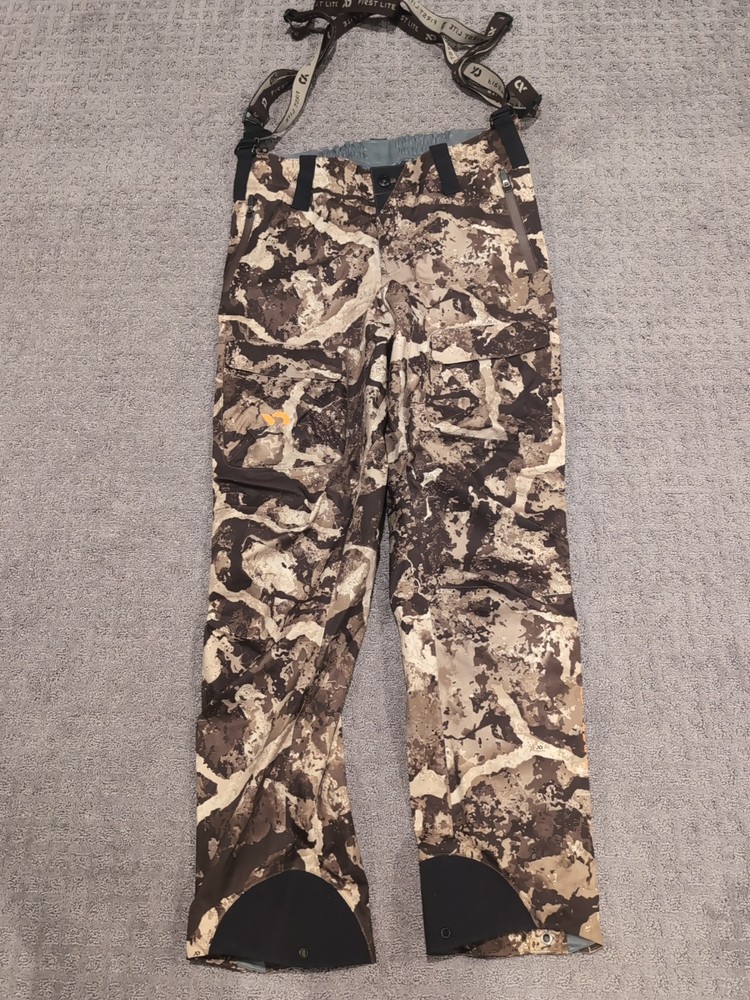 First Lite Seak Stormtight Rain Pants Medium Cipher Excellent Free ship!