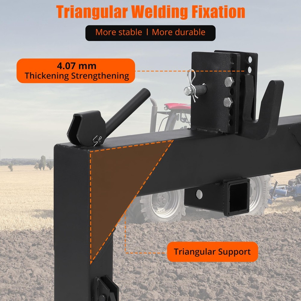 ⭐3 Point Quick Hitch Adapter Attach For Category 1 Category 1 Tractor 3000 LBS