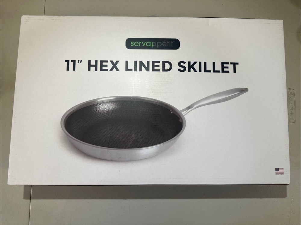 Servappetit 11” Hex Lined Skillet New In Box Some Box Damage