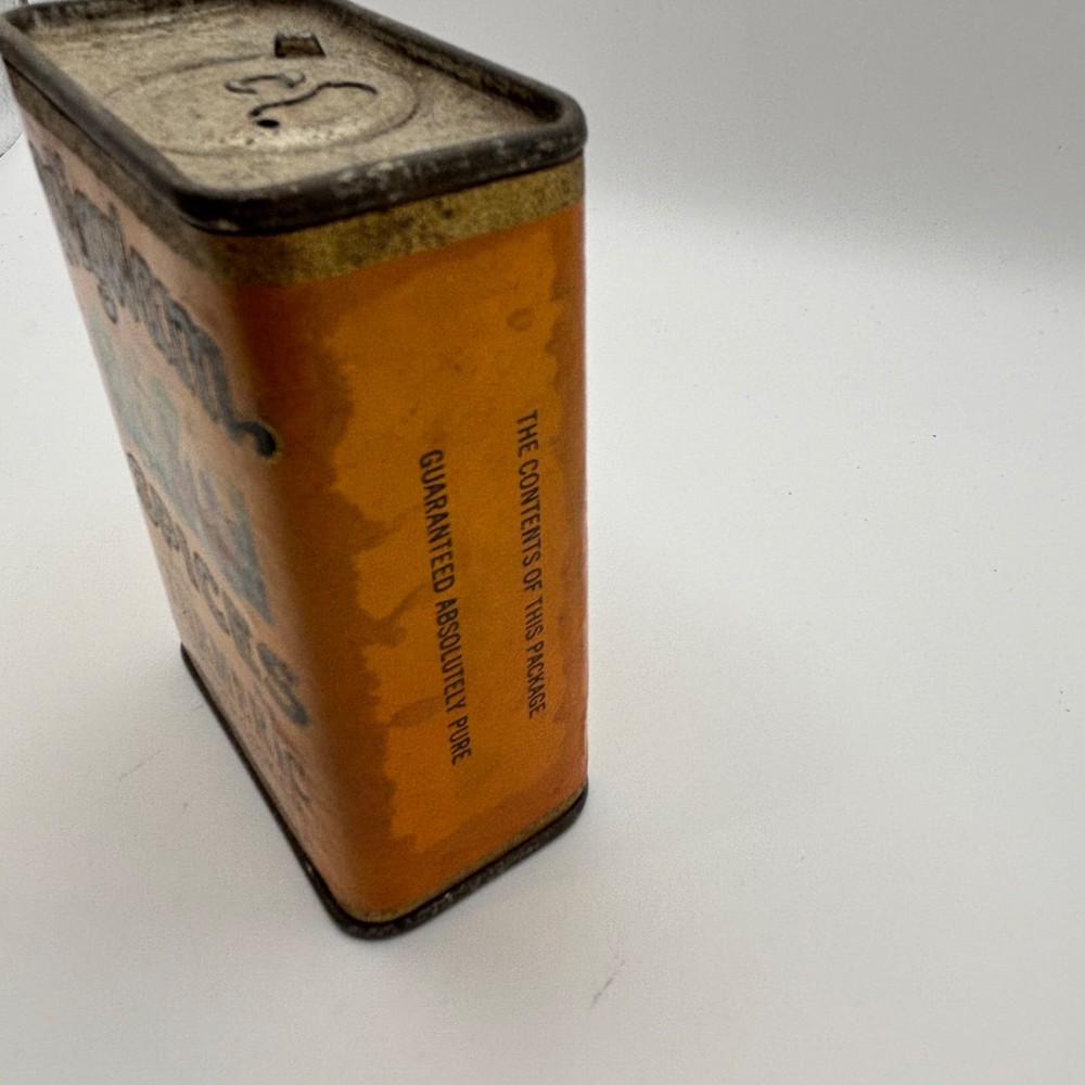 Vintage Wigwam Brand Spice Tin Turmeric 2 Oz. Empty. Great Graphics