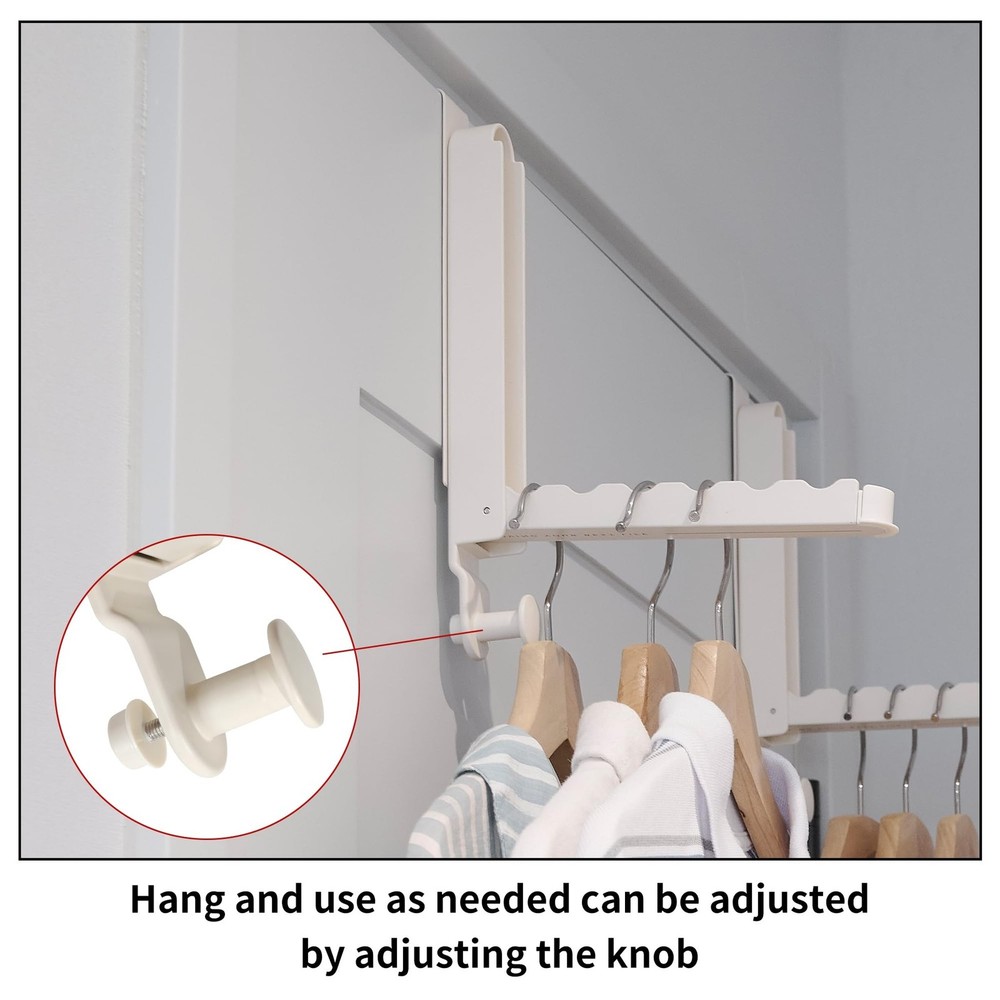 JOOM Over The Door Hook Drying Rack, Foldable and Pull Out Over The Door Hook...