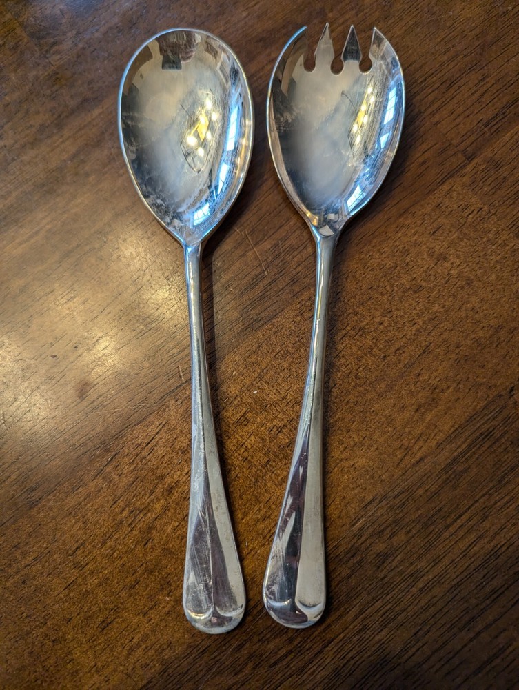 Silver Plated Fork And Spoon S G England EBNS A1 8.5"