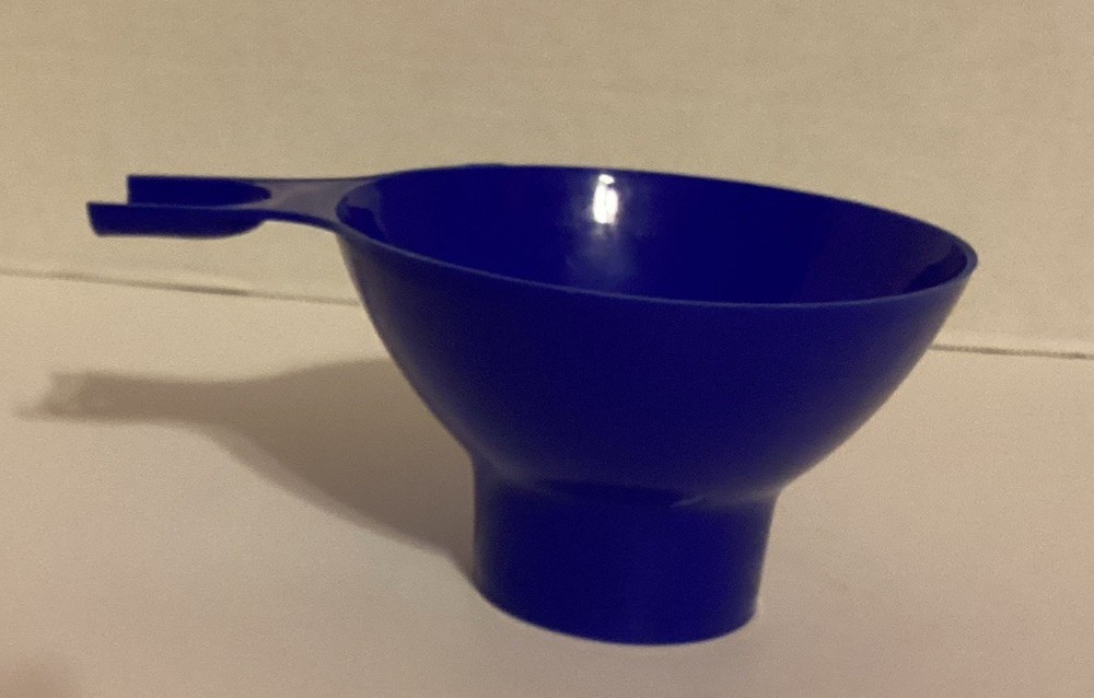 Vintage Large Canning Funnel Blue Plastic 2” Opening 5” Diameter