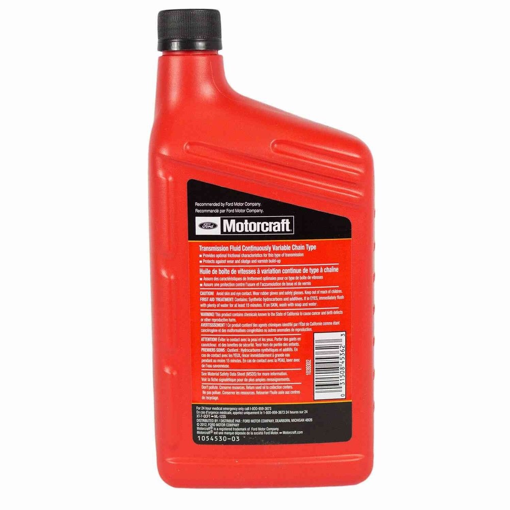 4 Quart OEM FORD Auto. Trans. Fluid ATF Continuously Variable (CVT) Chain Type
