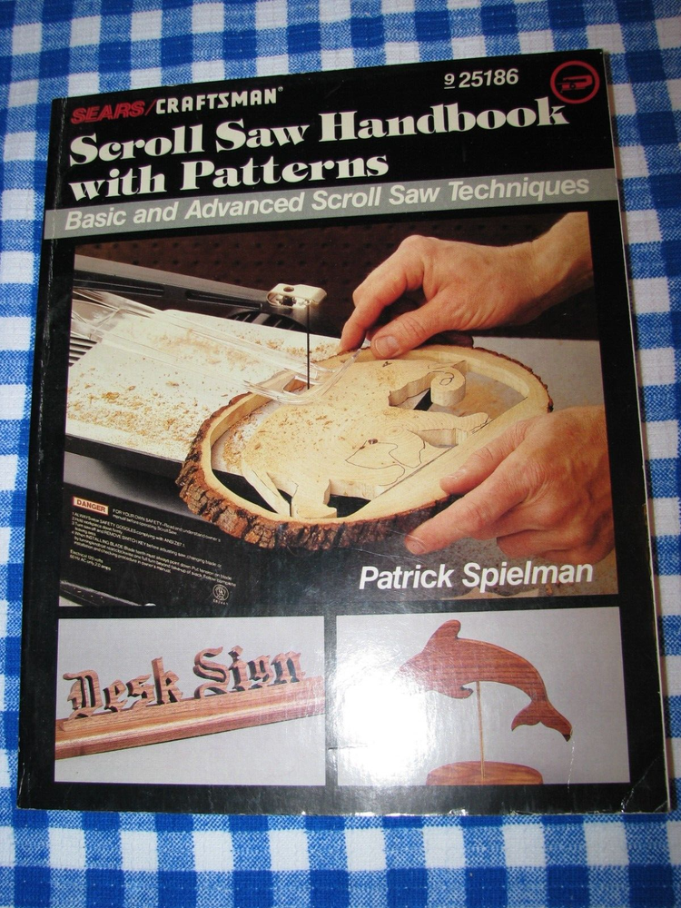 1996 Sears/Craftsman Scroll Saw Handbook W/Patterns Softcover Book