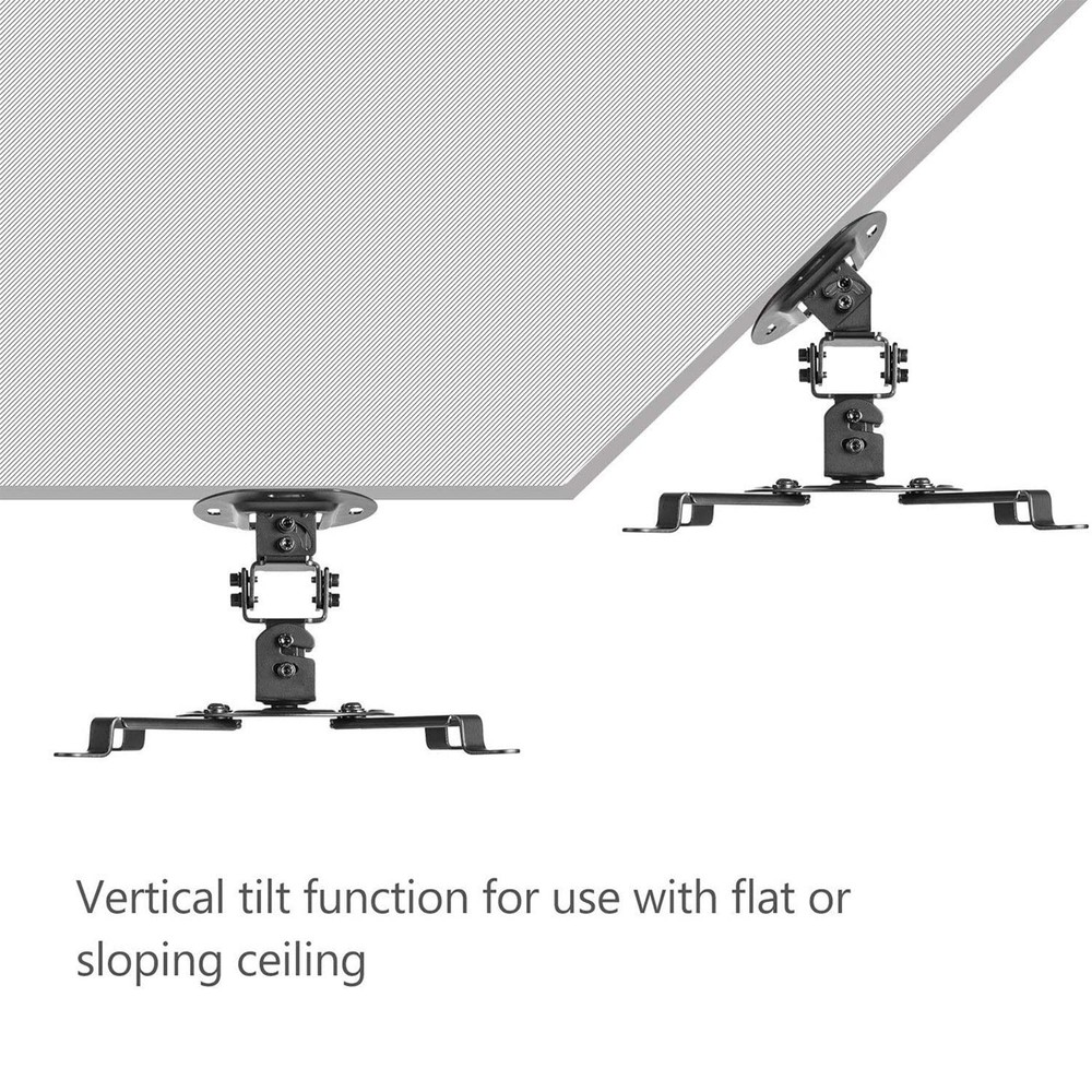 Projector Ceiling Mount, Universal Low Profile Projector Mount with Retractab...