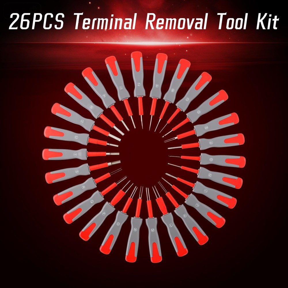 26PCS Universal Terminal Removal Tool Kit, Connector Pin Removal Tool for Rep...
