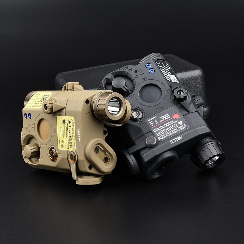 Airsoft Tactical PEQ15 Green/Red Laser/White Light Torch Function Hunting Light