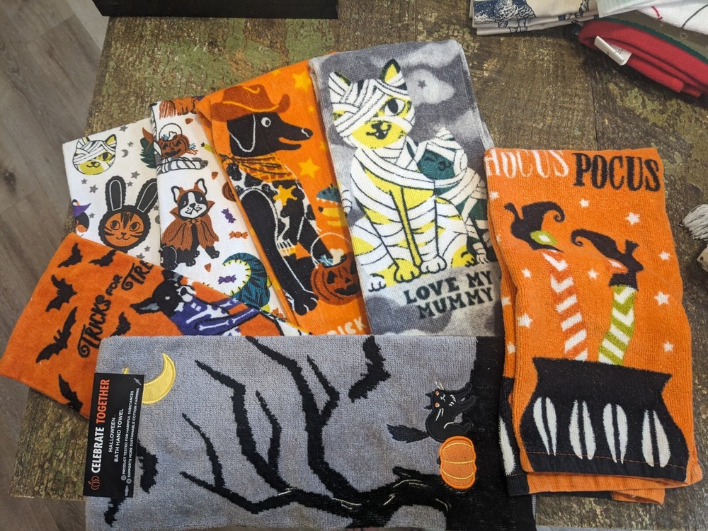 Halloween Dish towels