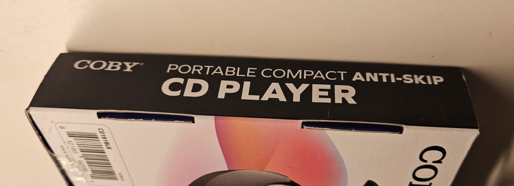 Coby Portable Compact CD Player, Black (Open - Box / New)