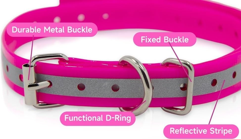 Adjustable 27½” Dog Training Collar Strap - Universal Fit with Reflective Design