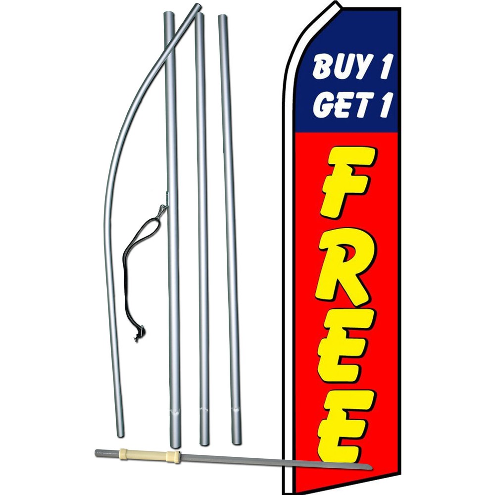 Buy 1 Get 1 Free Complete Swooper Flag Bundle