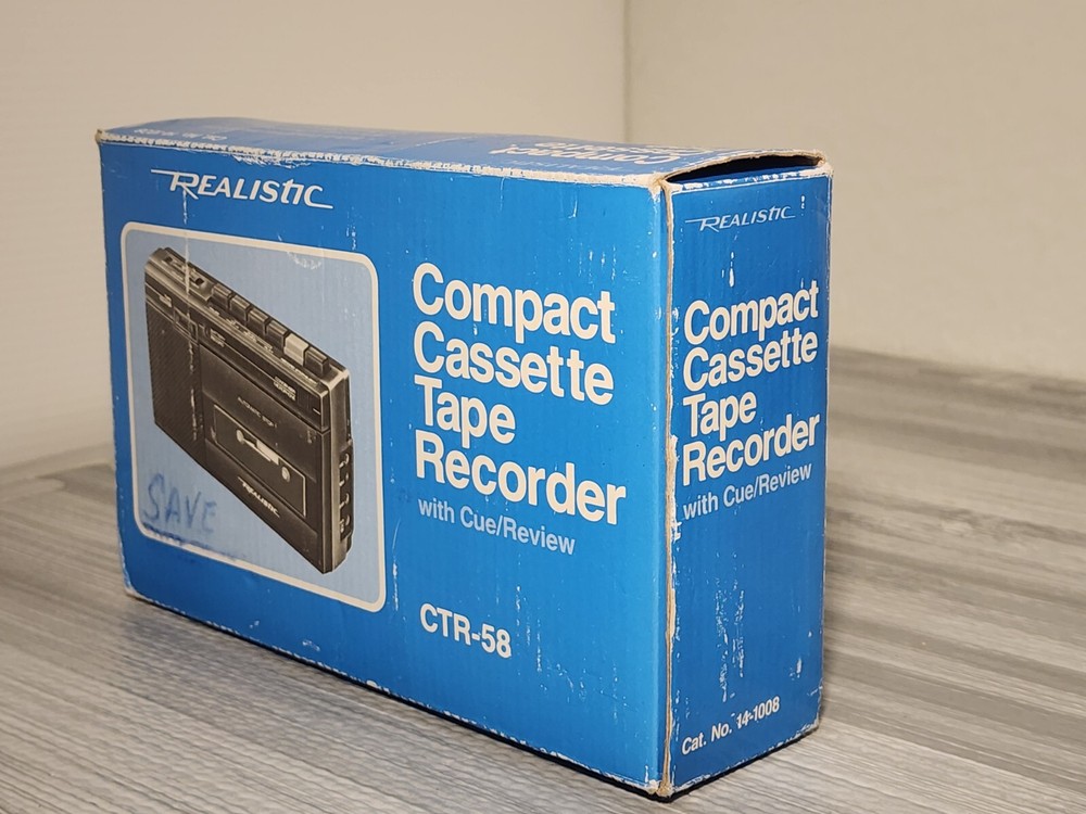 Realistic Compact Cassette Tape Recorder With Voice Actuation CTR-85