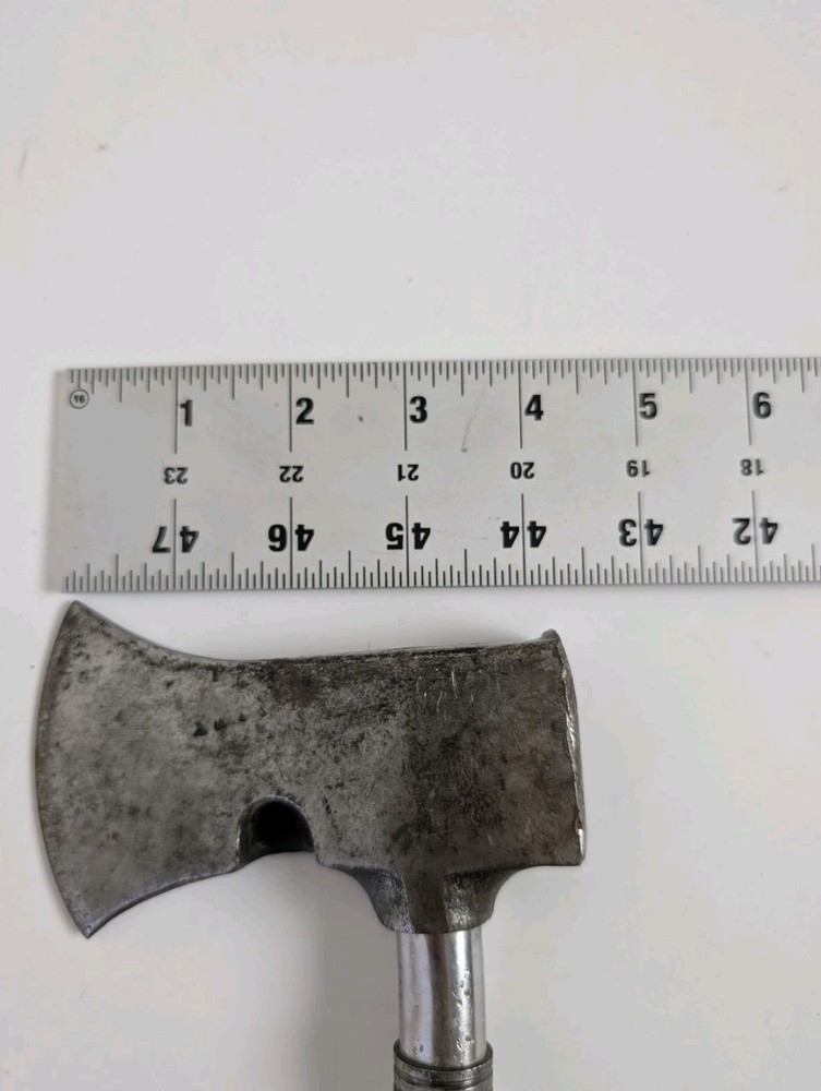Vintage Hatchet Hammer Multi Tool Axe Nail Puller Steel Handle Camping Tool