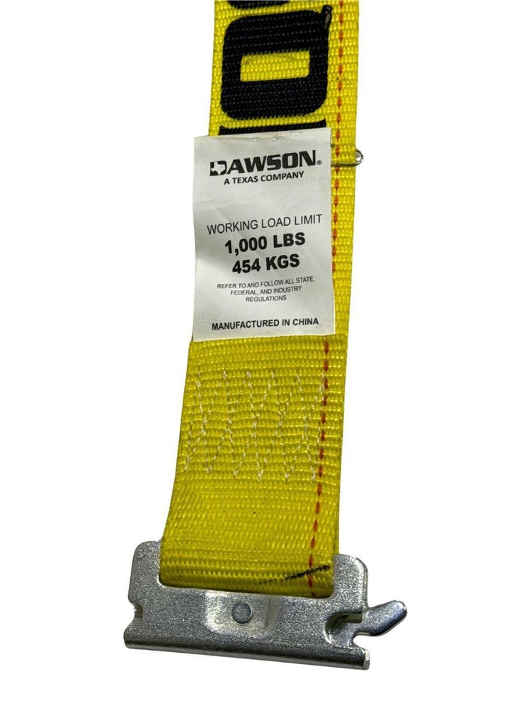 2" X 12' Yellow E-Track Ratchet Strap 8 Pack