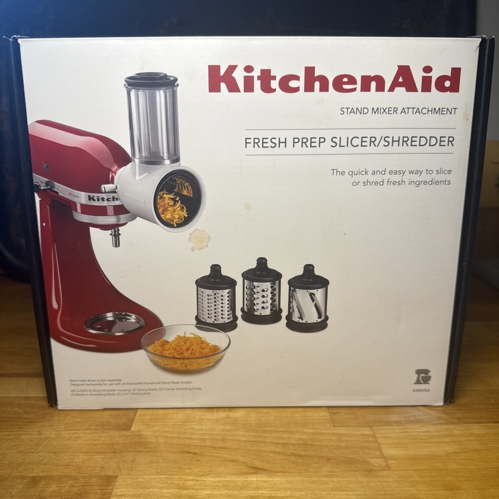 KitchenAid Fresh Prep Slicer/Shredder Stand Mixer Attachment New In Box