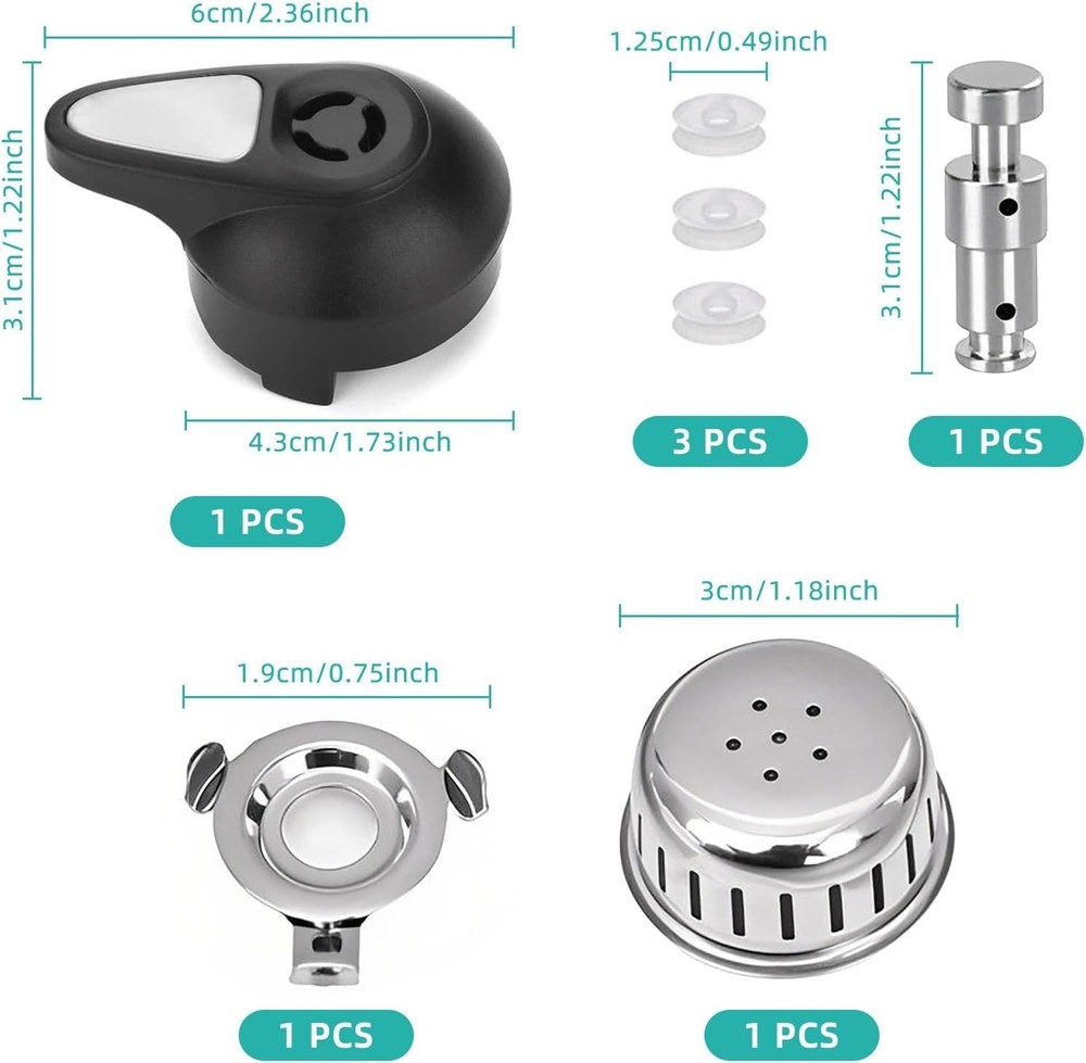 Durable Float Valve Replacement with Silicone Caps for Safe Instant Pot Cooking