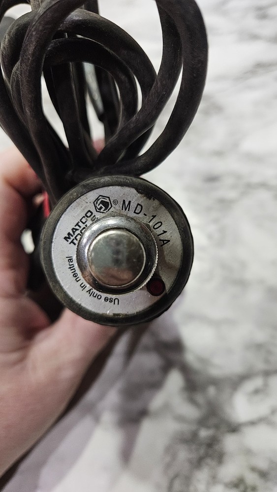 Matco Tools MD-101A Remoter Starter Push Button Switch Jumper Lead Set