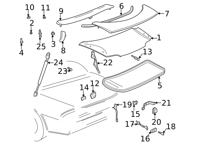 Genuine GM Ignition Key 26019392
