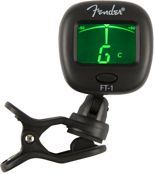 Geniune Fender FT-1 Pro Clip-On Tuner Digital LCD Backlit Screen Multi-Function