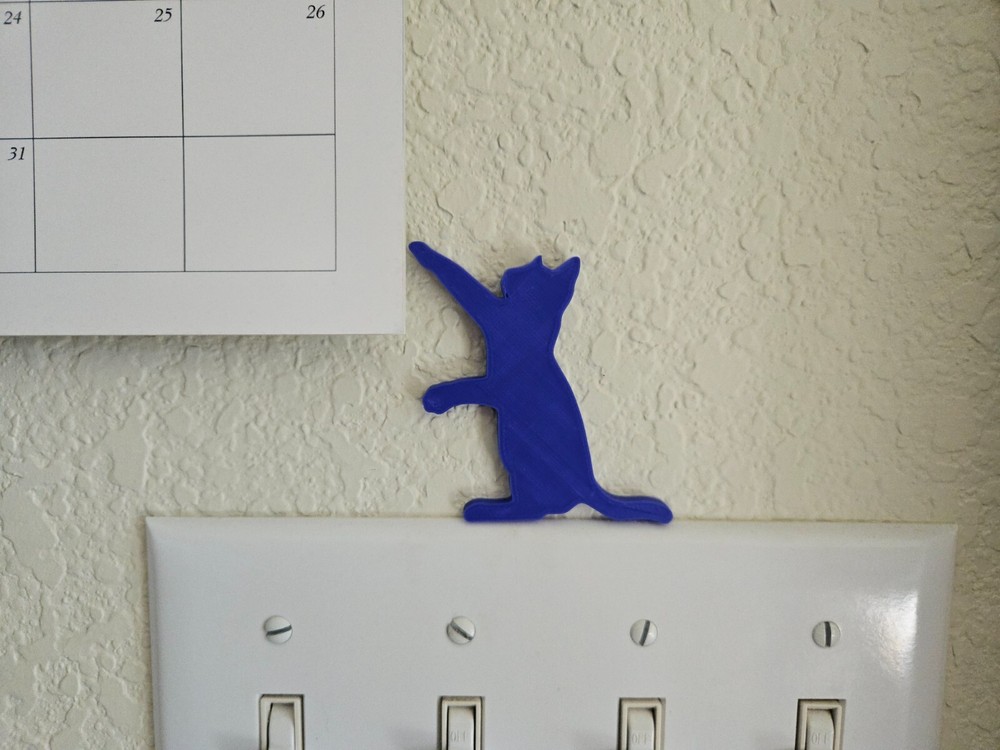 Cat Light Switch Wall Decor
