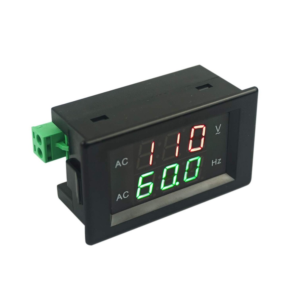 Digital Ac Voltage Frequency Meter Ac 80500v Voltmeter 4565hz Frequency Counter