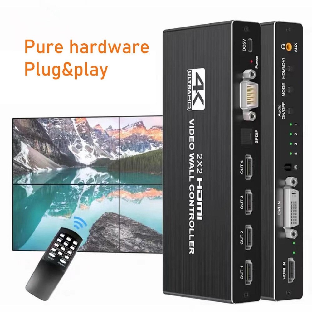 1X2 1X4 1X3 2X1 3x1 4X1 2x2 HDMI DVI Multi Video Controller Processor Splicer b