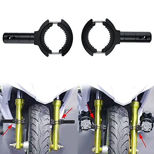 Motorcycle Fork Mount Brackets Fog Spot Light Mount Brackets Aluminium Front