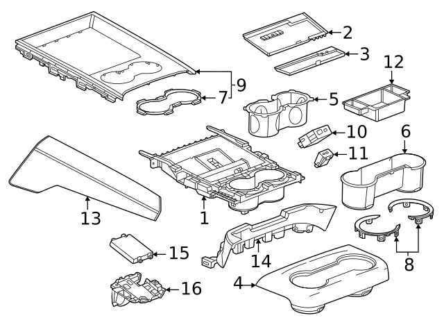 Genuine GM Upper Trim Panel 85641070