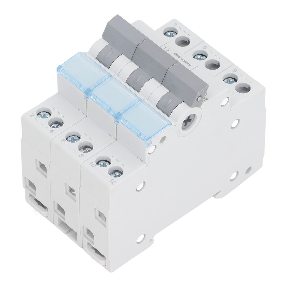 Manual Transfer Switch DIN Rail Mount 3P Interlock Circuit Breaker Switch Part