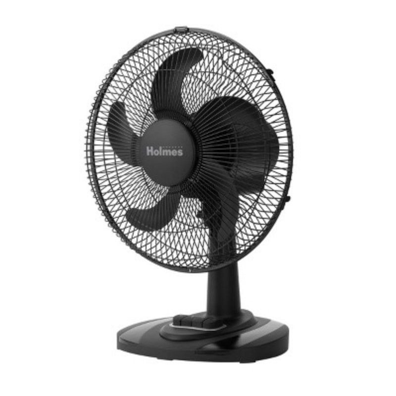 12" Table Breeze Table Oscillating Fan Black