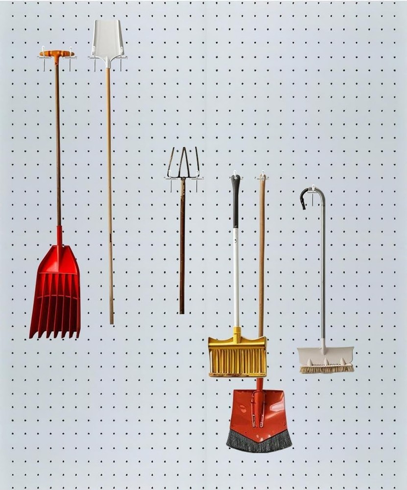 Versatile 30-Piece Silver Pegboard Hooks - 4-Inch Heavy-Duty Storage Solution