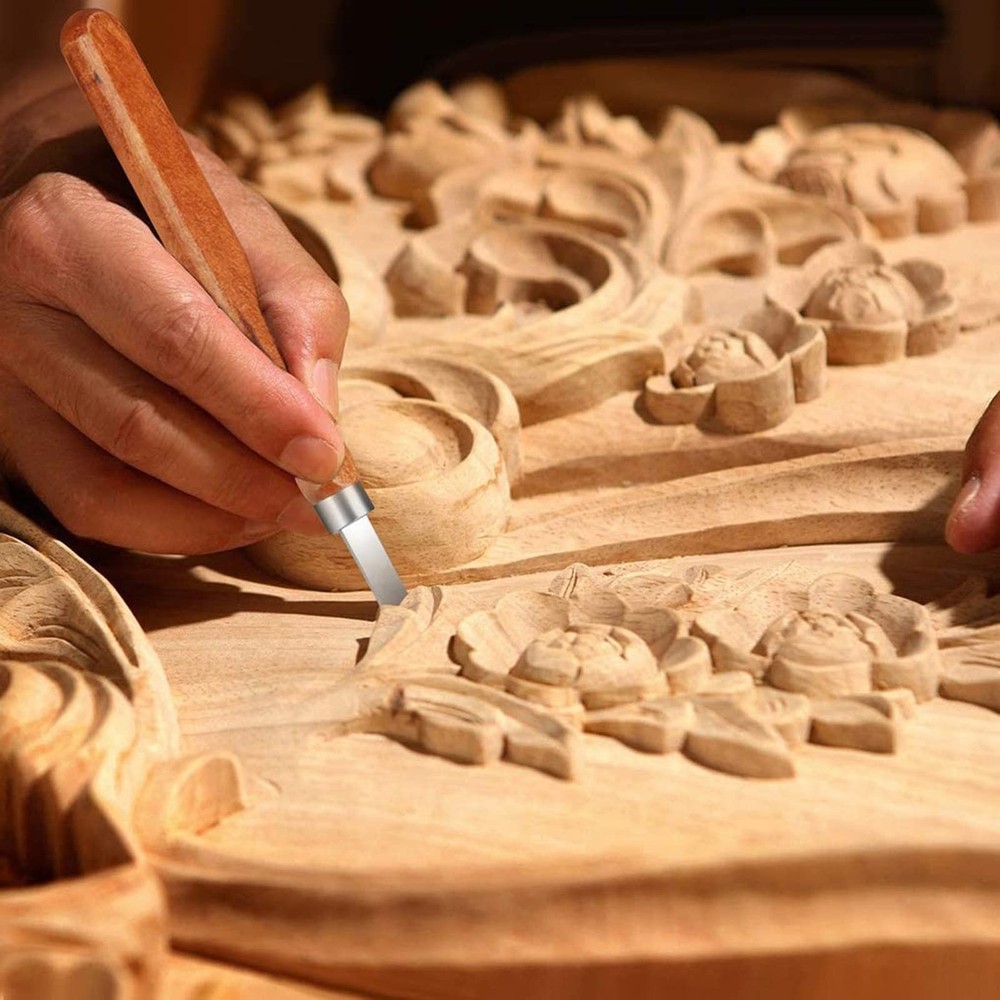 Wood Carving Sharpener 1000 Grit Whetstone with Grooves for Chisels Gouges