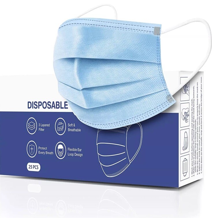 CandyCare Disposable Face Masks, Pack of 25