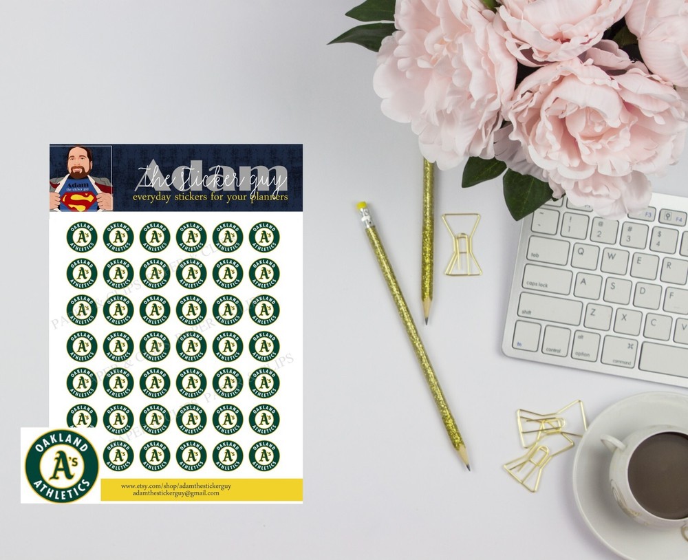 Oakland Athletics Planner Stickers