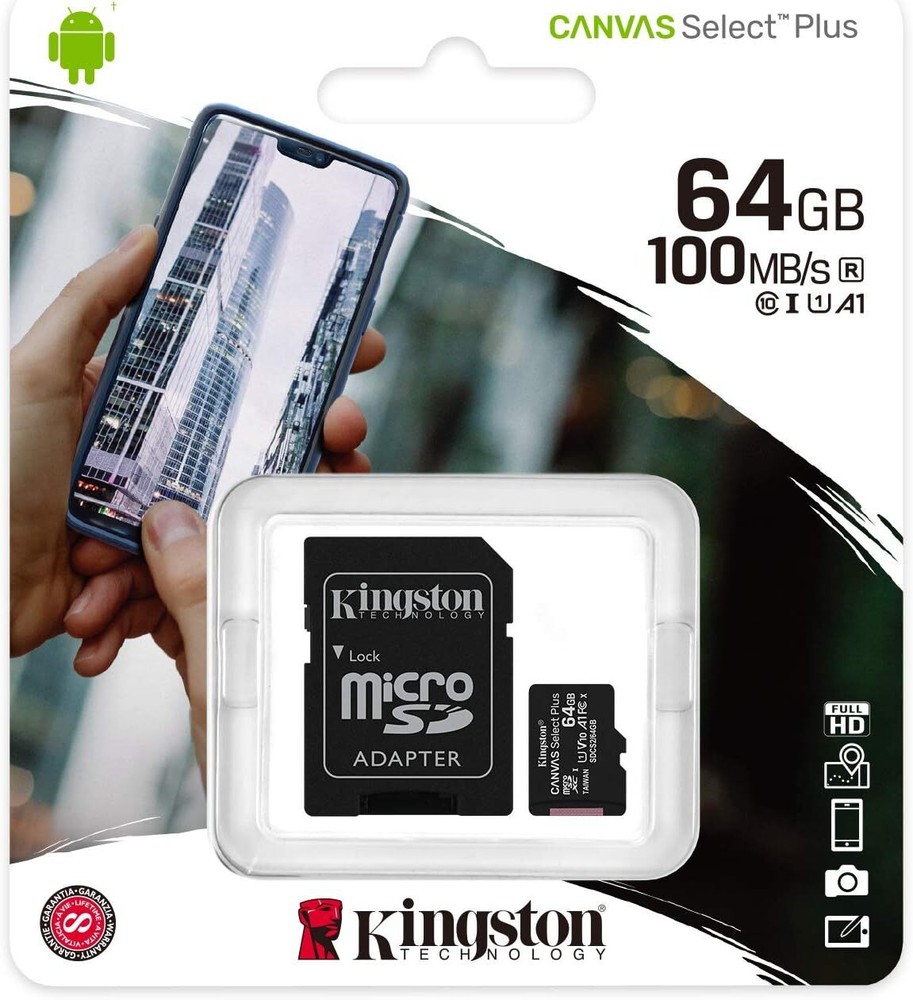 Kingston Canvas Select Plus MicroSD Card 64GB