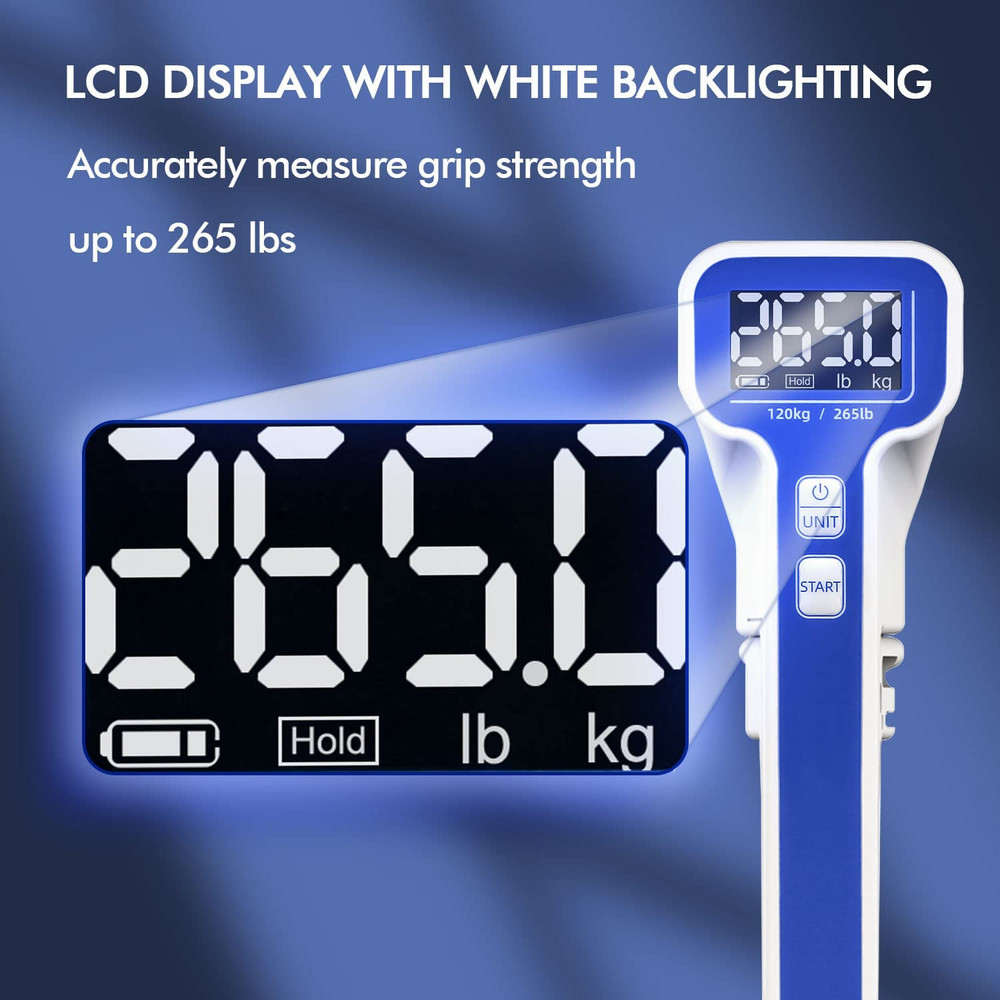 Digital Hand Dynamometer For Grip Strength Testing And Training NEW