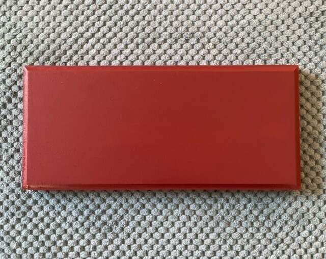 Rectangle    5 X 8 Cedar Stained Pine Plaque  with Wall hanger