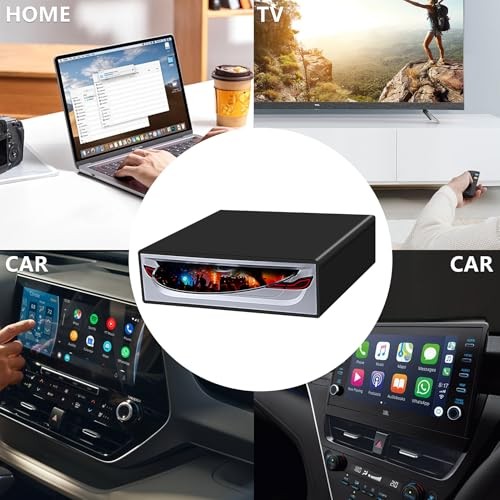 Portable External CD Player for Car - Plug and Play Universal USB CD Black
