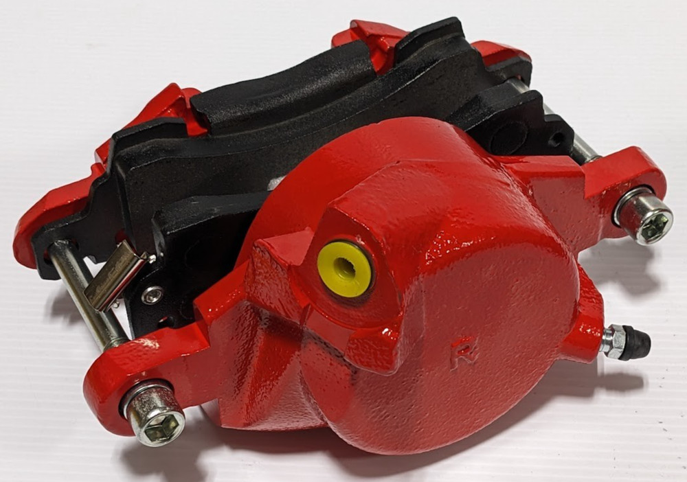 RED 1969 - 1977 Chevy Camaro Disc Brake Calipers Single Piston Conversion Loaded