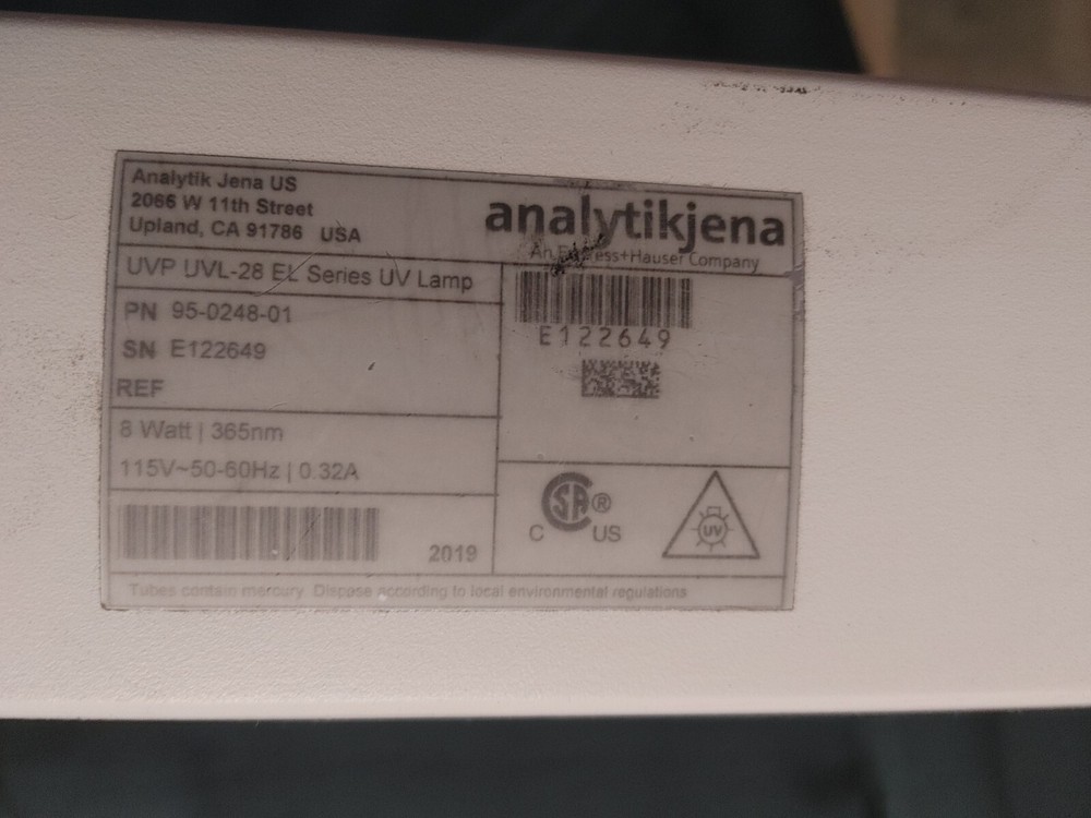 Analytic Jena 365nm W/stand